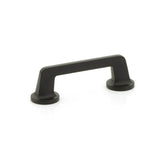 Schaub And Company - Pull, Round Bases, Matte Black, 3-1/2'' cc - Matte Black