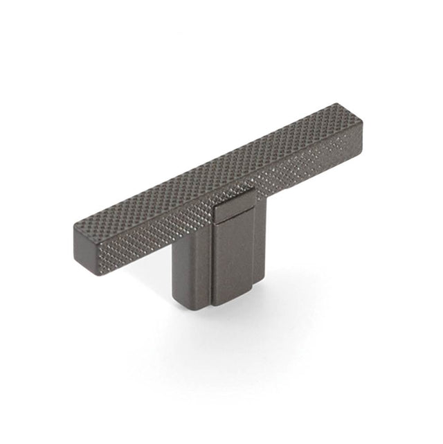 Schaub And Company - Quadrato, T-Knob, Gun Metal, 2-1/2'' - Gun Metal