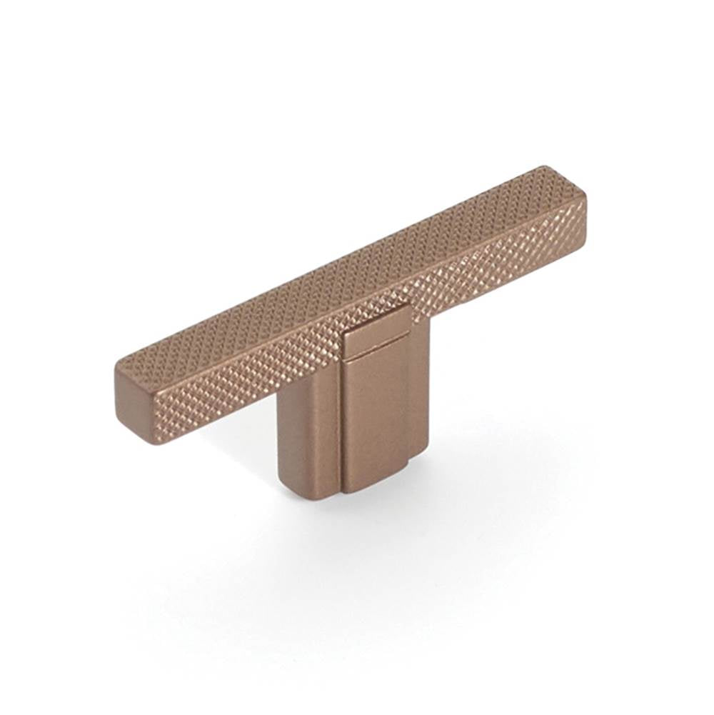 Schaub And Company - Quadrato, T-Knob, Satin Bronze, 2-1/2'' - Satin Bronze