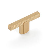 Schaub And Company - Quadrato, T-Knob, signature Satin Brass, 2-1/2'' - Signature Satin Brass