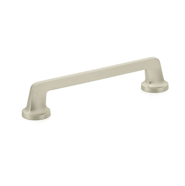 Schaub And Company - Pull, Round Bases, Satin Nickel, 6'' cc - Satin Nickel