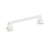 Schaub And Company - Pull, Round Bases, Polished Chrome, 6'' cc - Polished Chrome
