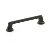 Schaub And Company - Pull, Round Bases, Matte Black, 6'' cc - Matte Black