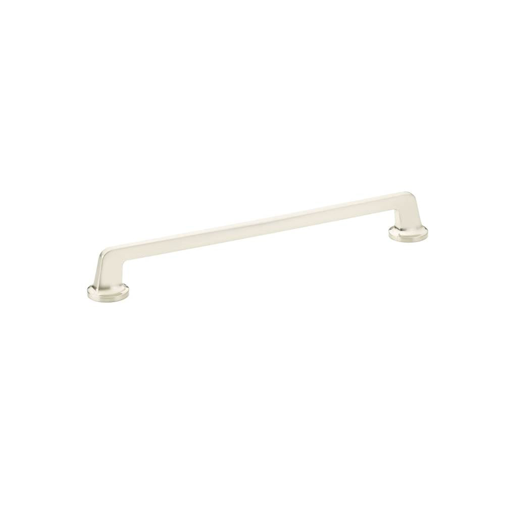Schaub And Company - Pull, Round Bases, Brushed Nickel, 10'' cc - Brushed Nickel