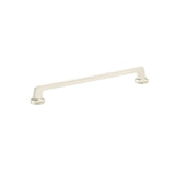 Schaub And Company - Pull, Round Bases, Brushed Nickel, 10'' cc - Brushed Nickel