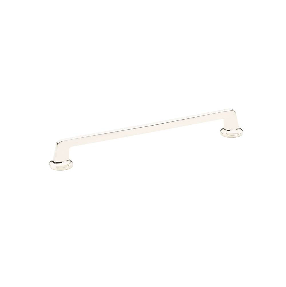 Schaub And Company - Pull, Round Bases, Polished Nickel, 10'' cc - Polished Nickel