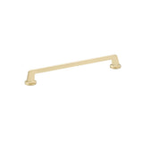 Schaub And Company - Pull, Round Bases, Signature Satin Brass, 10'' cc - Signature Satin Brass