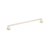 Schaub And Company - Pull, Round Bases, Brushed Nickel, 12'' cc - Brushed Nickel