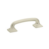Schaub And Company - Pull, Square Bases, Satin Nickel, 3-1/2'' cc - Satin Nickel