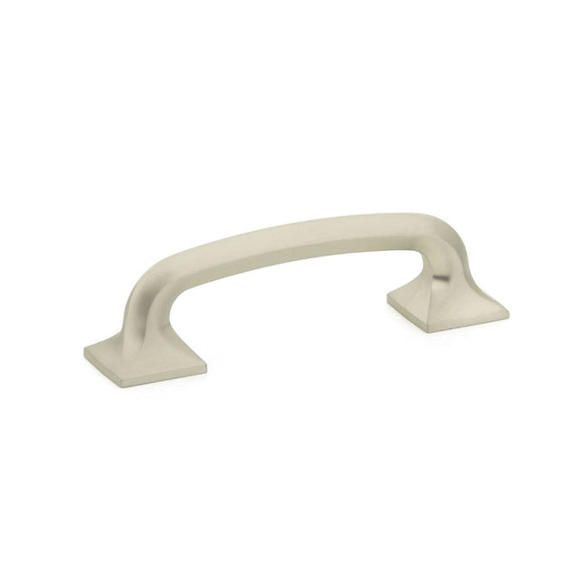 Schaub And Company - Pull, Square Bases, Satin Nickel, 3-1/2'' cc - Satin Nickel