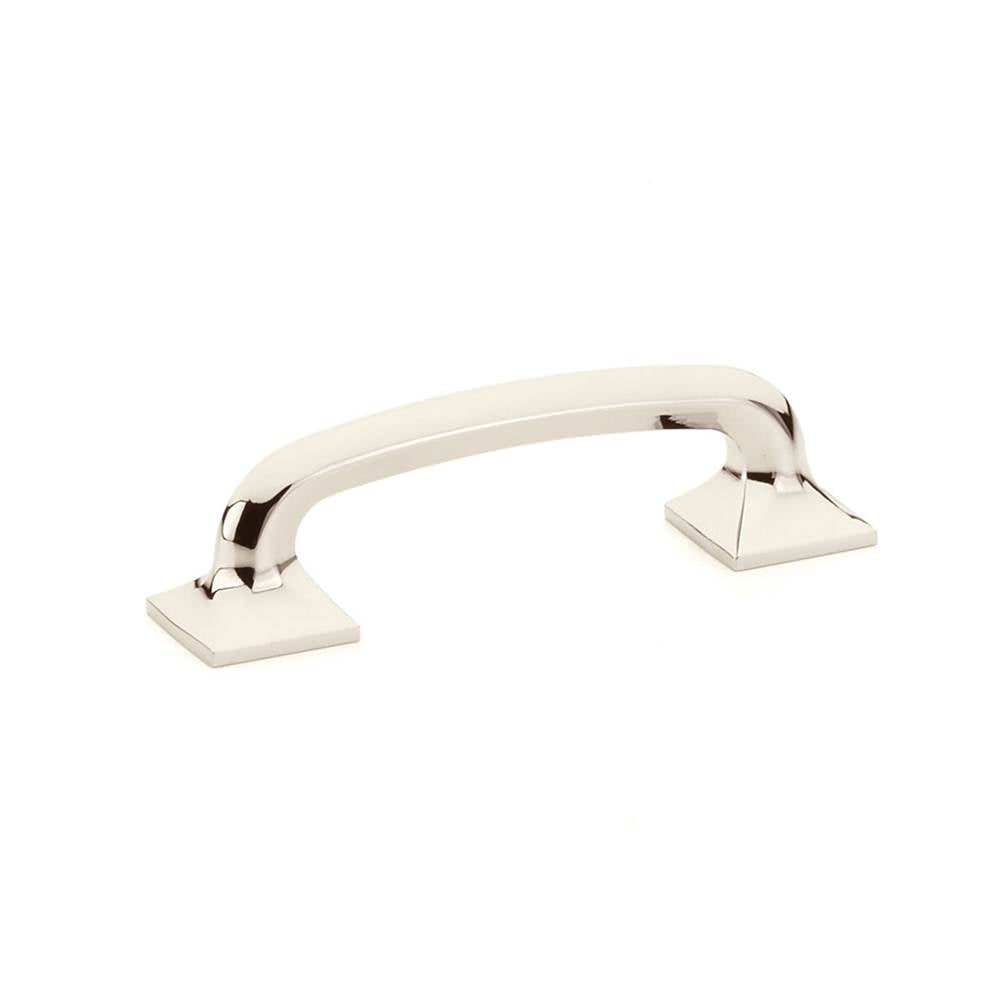 Schaub And Company - Pull, Square Bases, Polished Nickel, 3-1/2'' cc - Polished Nickel