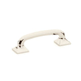Schaub And Company - Pull, Square Bases, Polished Nickel, 3-1/2'' cc - Polished Nickel