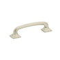 Schaub And Company - Pull, Square Bases, Satin Nickel, 4'' cc - Satin Nickel