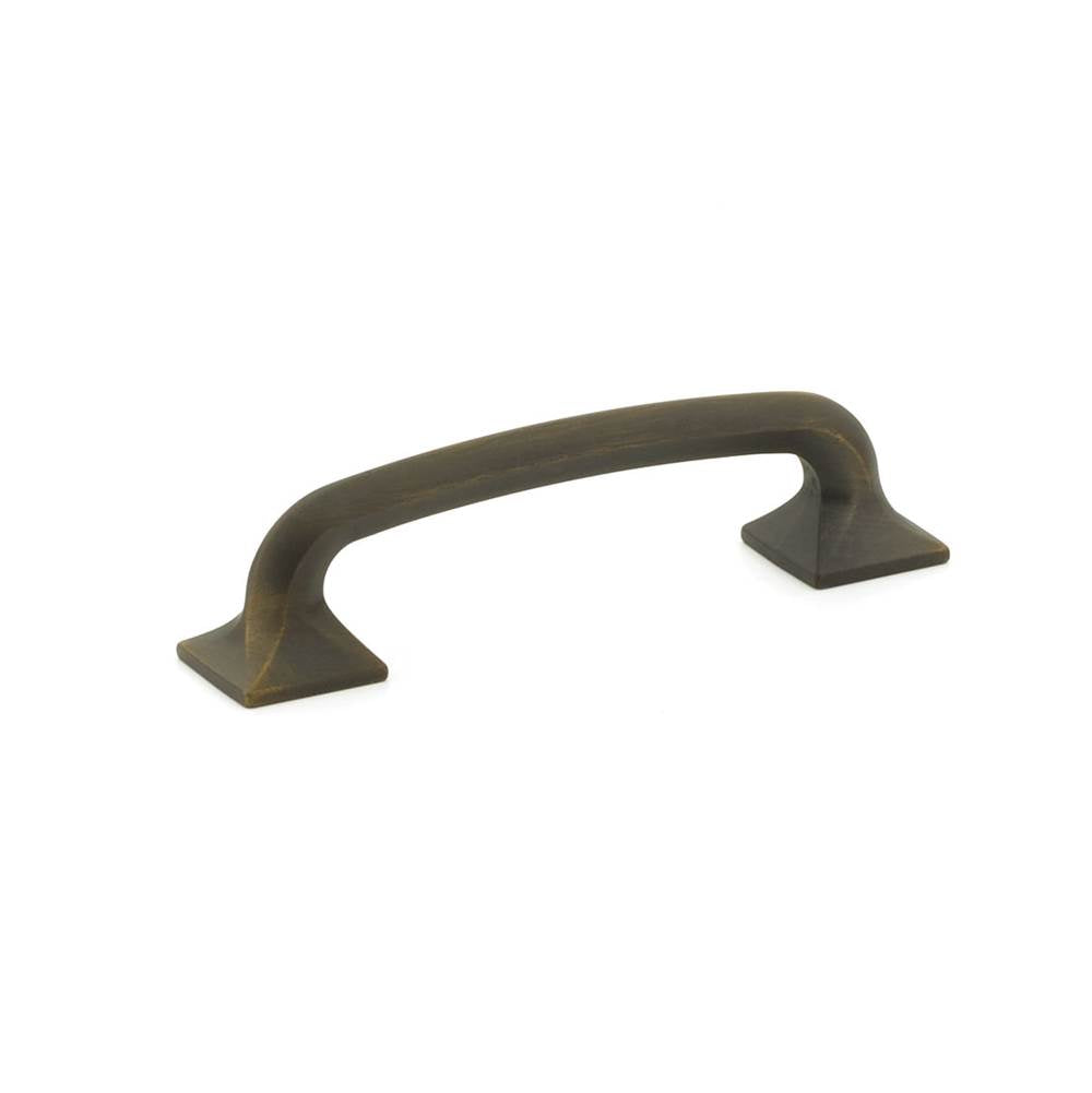 Schaub And Company - Pull, Square Bases, Ancient Bronze, 4'' cc - Ancient Bronze