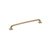 Schaub And Company - Pull, Square Bases, Brushed Bronze, 10'' cc - Brushed Bronze