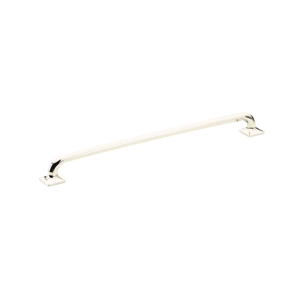 Schaub And Company - Pull, Square Bases, Polished Nickel, 12'' cc - Polished Nickel