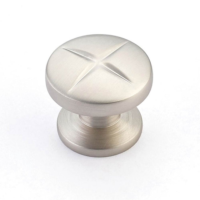 Schaub And Company - Knob, Satin Nickel, 1-3/8'' dia - Satin Nickel