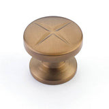 Schaub And Company - Knob, Brushed Bronze, 1-3/8'' dia - Brushed Bronze