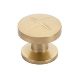 Schaub And Company - Knob, Signature Satin Brass, 1-3/8'' dia - Signature Satin Brass