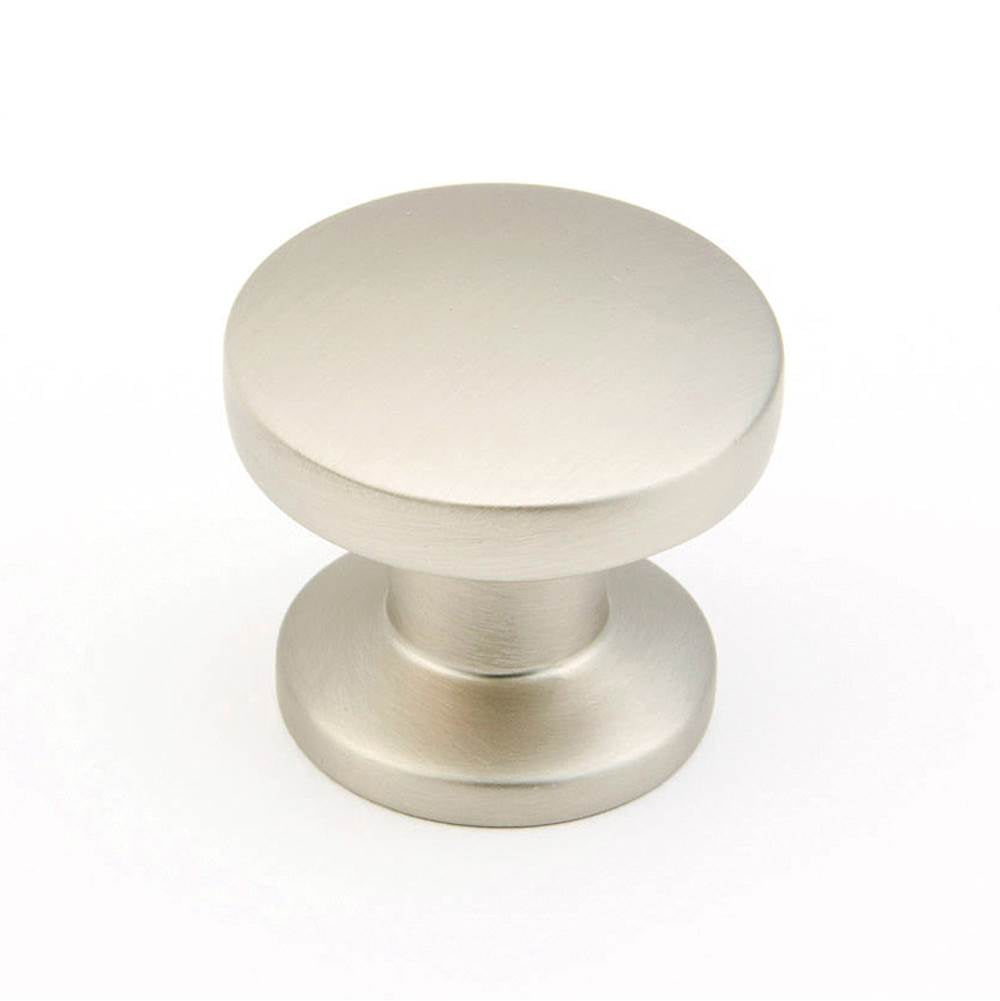Schaub And Company - Knob, Satin Nickel, 1-3/8'' dia - Satin Nickel