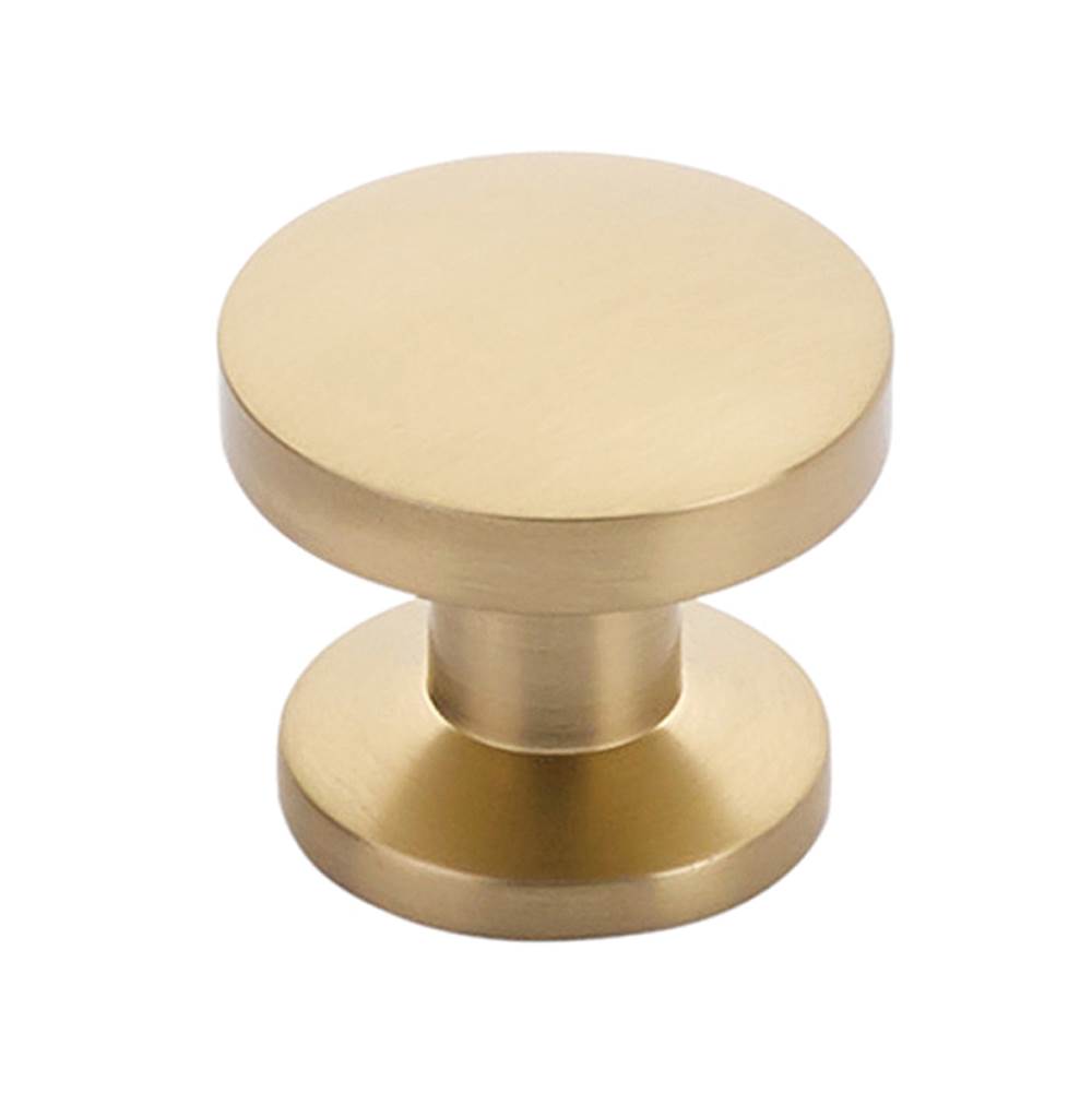 Schaub And Company - Knob, Signature Satin Brass, 1-3/8'' dia - Signature Satin Brass