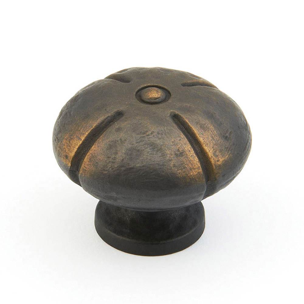Schaub And Company - Knob, Round, Ancient Bronze, 1-3/8'' dia - Ancient Bronze