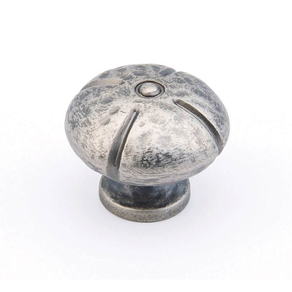 Schaub And Company - Knob Round, Vibra Nickel, 1-3/8'' dia - Vibra Nickel