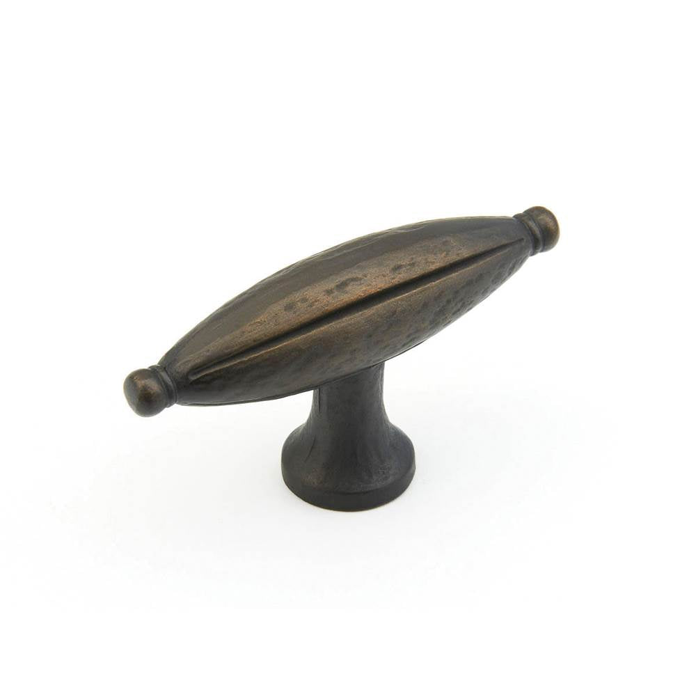 Schaub And Company - Knob, Large oval, Ancient Bronze 1-7/8'' - Ancient Bronze