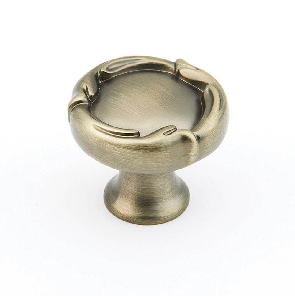 Schaub And Company - Knob, Round, Antique Nickel, 1-5/16'' dia - Antique Nickel