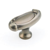 Schaub And Company - Knob, Oval, Antique Nickel, 1-7/8'' - Antique Nickel