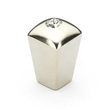 Schaub And Company - Knob, Satin Nickel w/crystal, 1/2'' dia - Satin Nickel