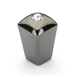 Schaub And Company - Knob, Black Chrome w/crystal, 1/2'' dia - Black Chrome