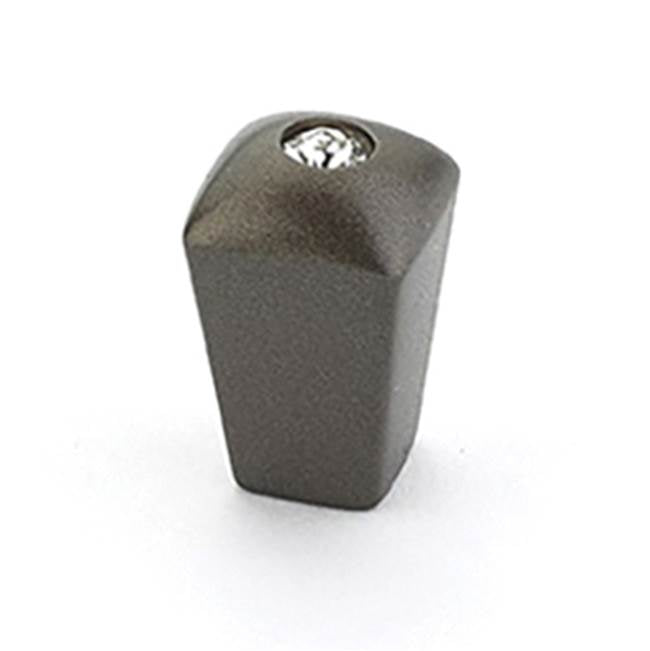 Schaub And Company - Knob, Milano Bronze w/crystal, 1/2'' dia - Milano Bronze