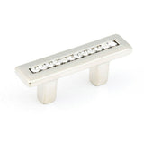 Schaub And Company - Pull, Satin Nickel w/crystals 32 mm cc - Satin Nickel