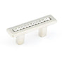 Schaub And Company - Pull, Satin Nickel w/crystals 32 mm cc - Satin Nickel