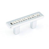 Schaub And Company - Pull, Polished Chrome w/crystals 32 mm cc - Polished Chrome