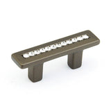 Schaub And Company - Pull, Milano Bronze w/crystals 32 mm cc - Milano Bronze