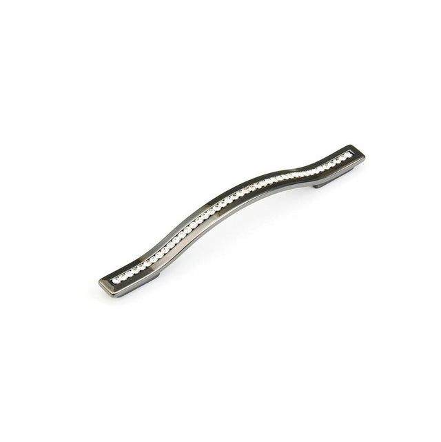Schaub And Company - Pull, Black Chrome w/crystals 128/160 mm cc - Black Chrome