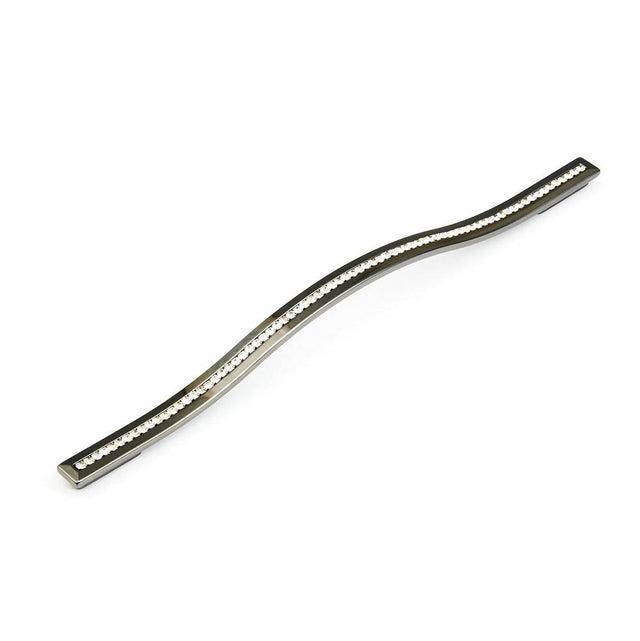 Schaub And Company - Pull, Black Chrome w/crystals 288/320 mm cc - Black Chrome