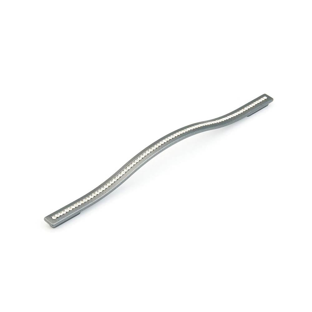 Schaub And Company - Pull, Milano Silver w/crystals 288/320 mm cc - Milano Silver
