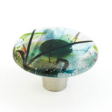 Schaub And Company - Knob, Round, Turquoise Confetti, 1-1/2'' dia - Confetti Turquoise