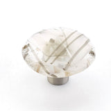 Schaub And Company - Knob, Round, White/Grey Confetti, 1-1/2'' dia - Confetti White,Gray