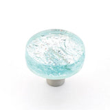 Schaub And Company - Knob, Round, Aqua Pearl, 1-1/2'' dia - Pearl Aqua