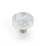 Schaub And Company - Knob, Round, Clear Pearl, 1-1/2'' dia - Pearl Clear