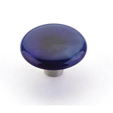Schaub And Company - Knob, Round, Sapphire Silk, 1-1/2'' dia - Sapphire Silk