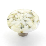 Schaub And Company - Knob, Round, White Lace Pebbles, 1-1/2'' dia - White Lace Pebbles