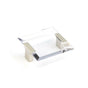 Schaub And Company - Positano, Square Pull, Satin Nickel, Clear, 2-1/2'' Cc - Satin Nickel