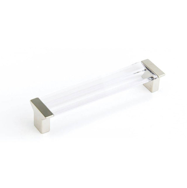 Schaub And Company - Positano, Pull, Satin Nickel, Clear, 5-1/16'' Cc - Satin Nickel