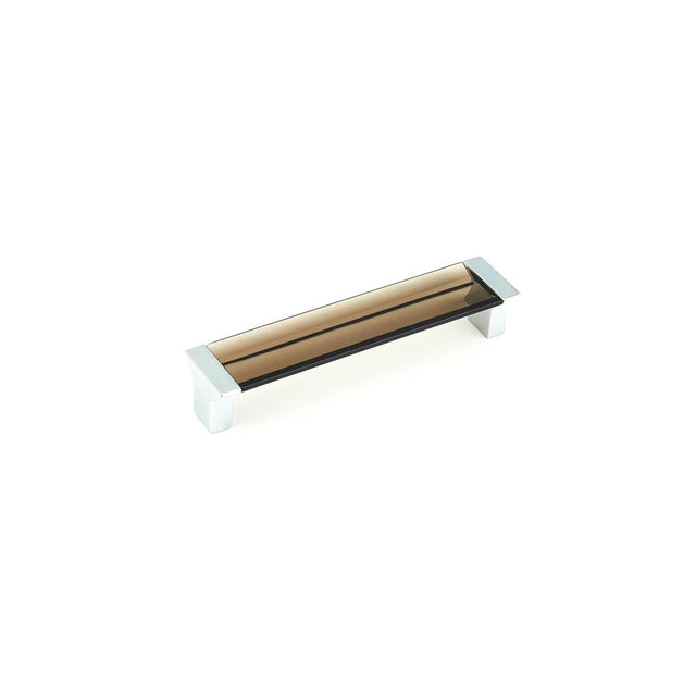 Schaub And Company - Positano, Pull, Satin Nickel, Smoke, 5-1/16'' Cc - Satin Nickel