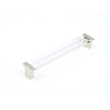 Schaub And Company - Positano, Pull, Satin Nickel, Clear, 6-5/16'' Cc - Satin Nickel